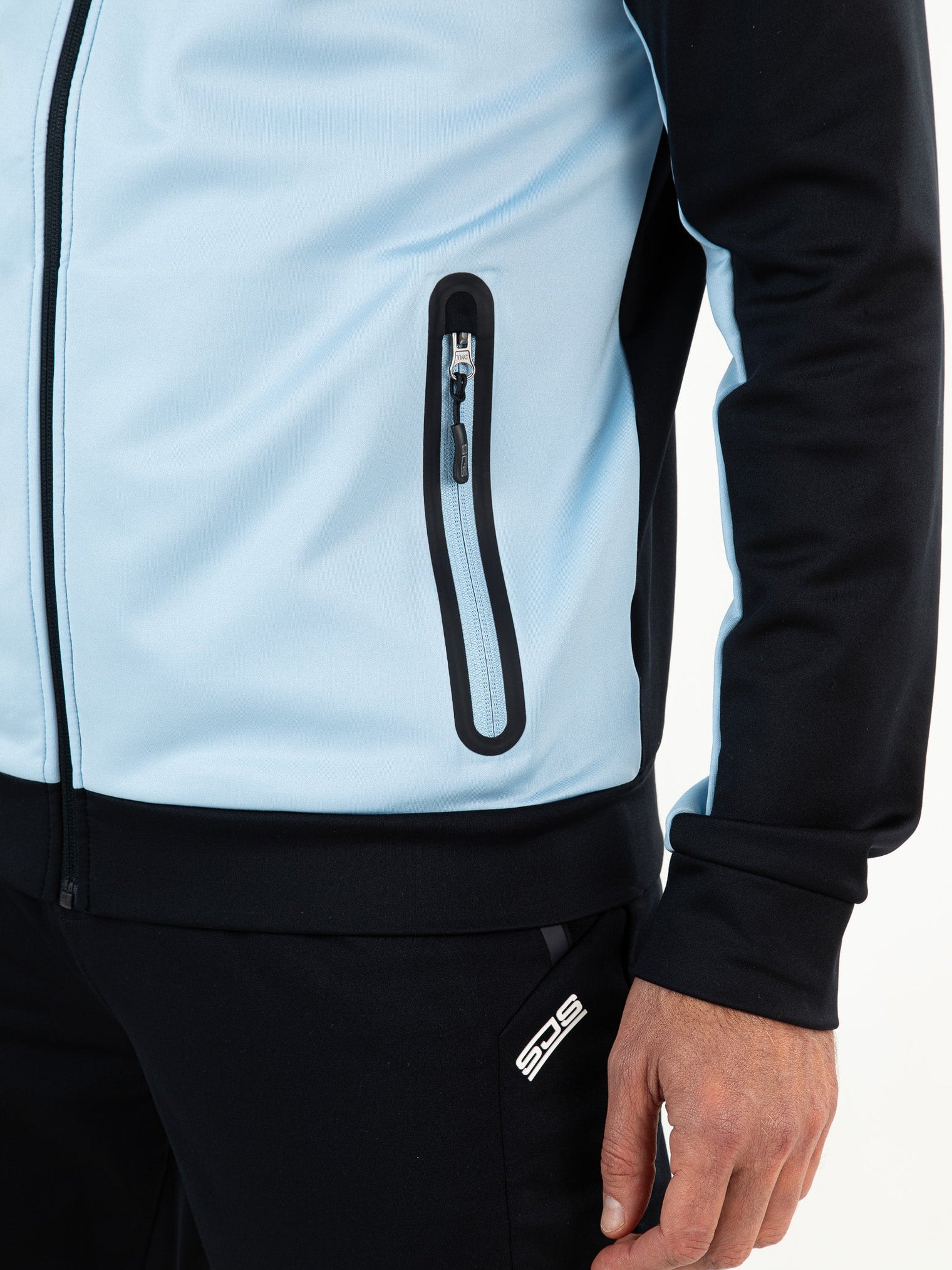 AAYAN Powder Blue - Man Hooded jacket - Tenniskleding - Blauw