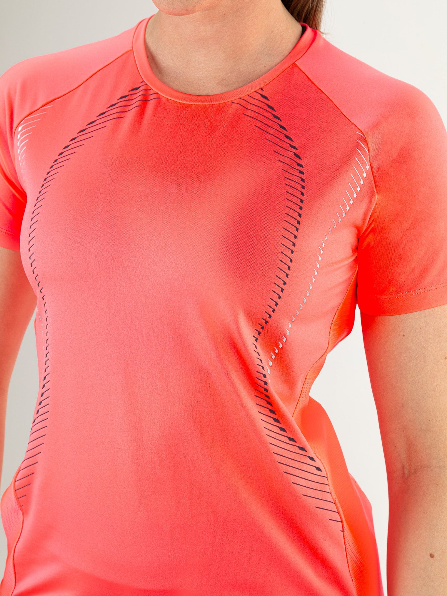 HESTER Flame Coral - Lady Tee - Tenniskleding - Roze