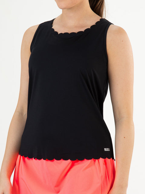 JESS Dark Blue - Lady sleeveless top - Tenniskleding - Blauw