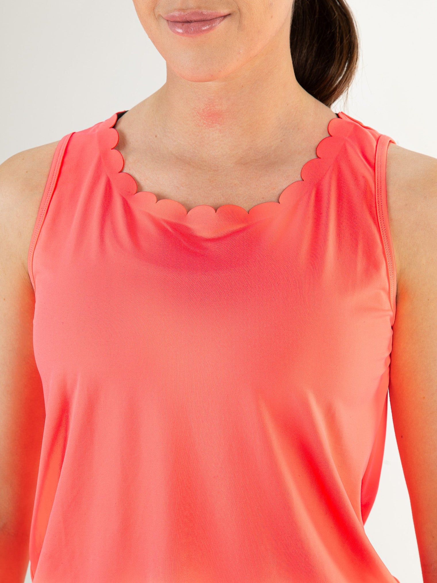JESS Flame Coral - Lady sleeveless top - Tenniskleding - Roze