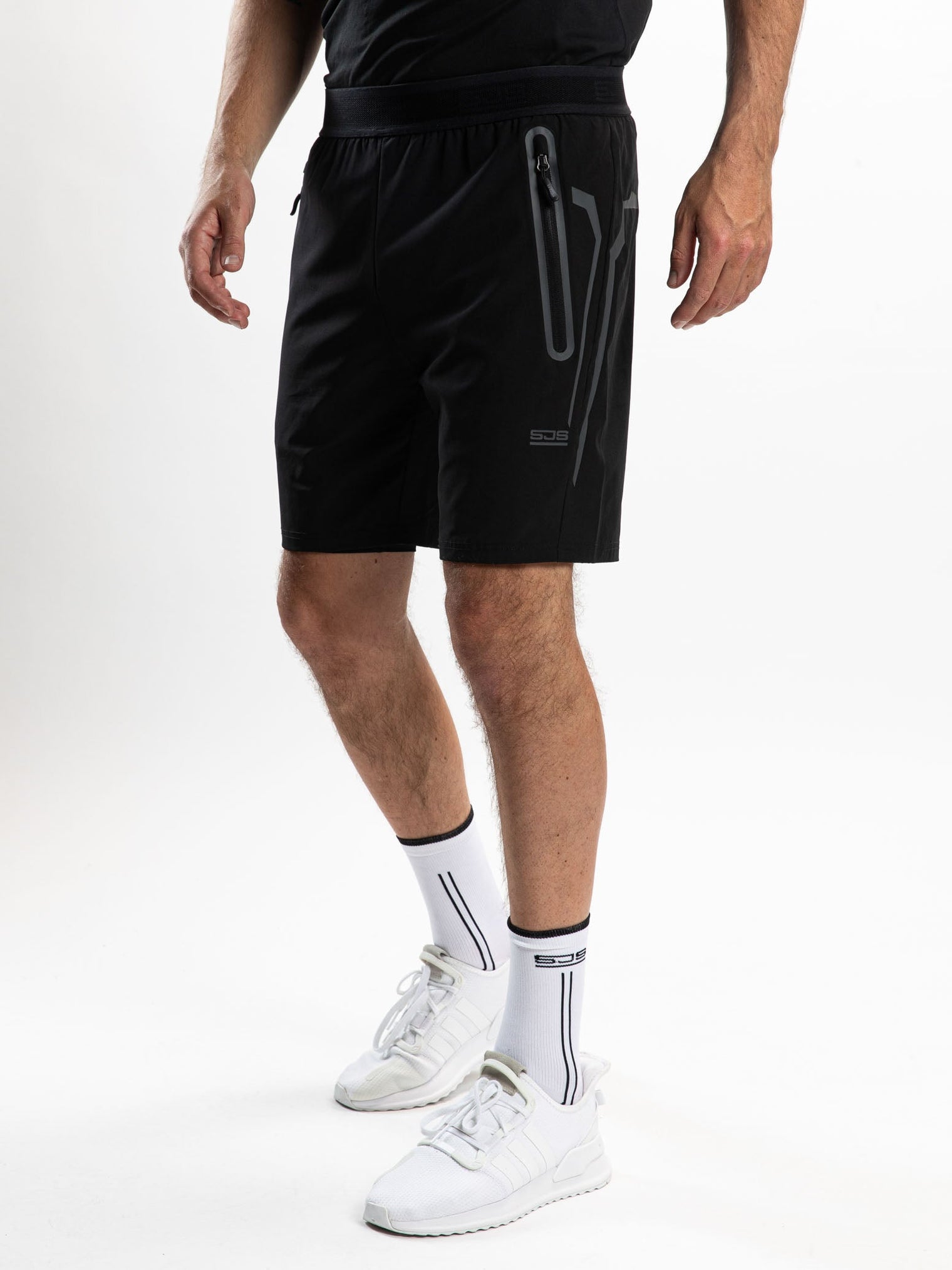 LEDGER Black - Mens short - Fitnesskleding - Zwart