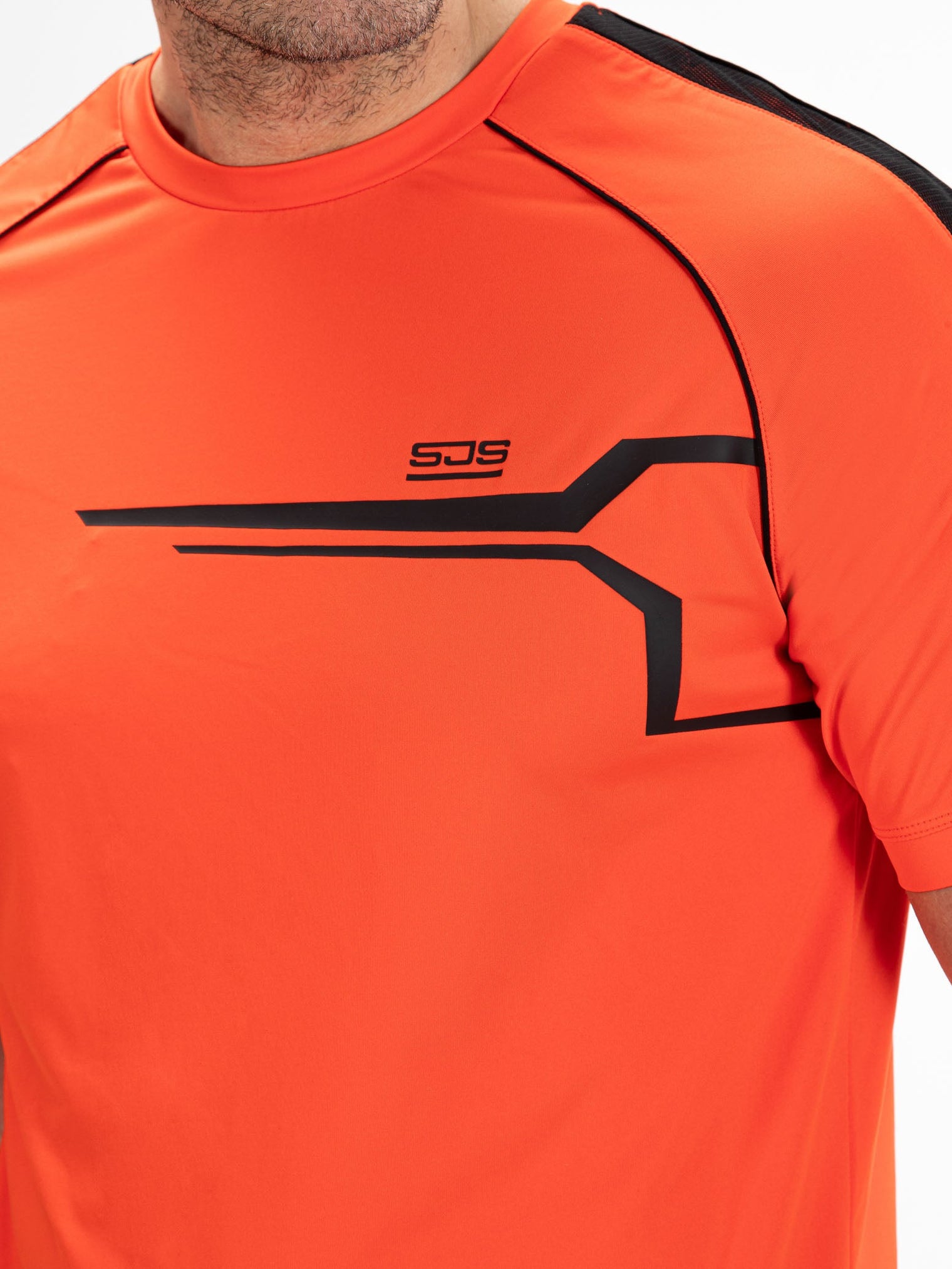 MAXWELL Hot Orange - Man tee - Fitnesskleding - Oranje