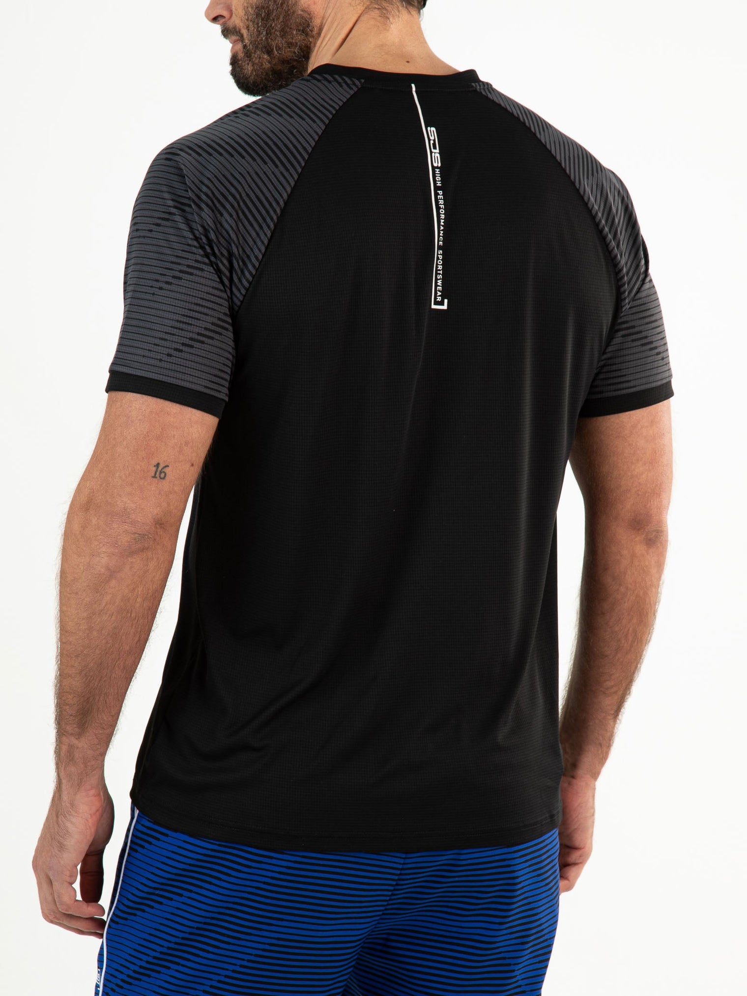 MOSLEY Black - Mens tee - Padelkleding - Zwart