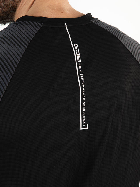 MOSLEY Black - Mens tee - Padelkleding - Zwart