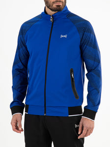 PLUTO Blue Neon - Mens trackjacket - Padelkleding - Blauw