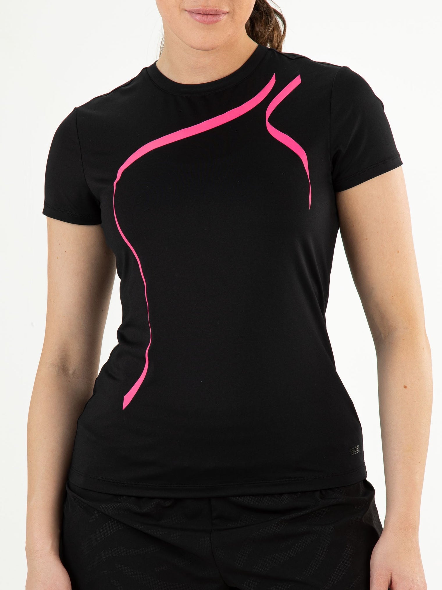 TACEY Black - Lady tee - Fitnesskleding - Zwart