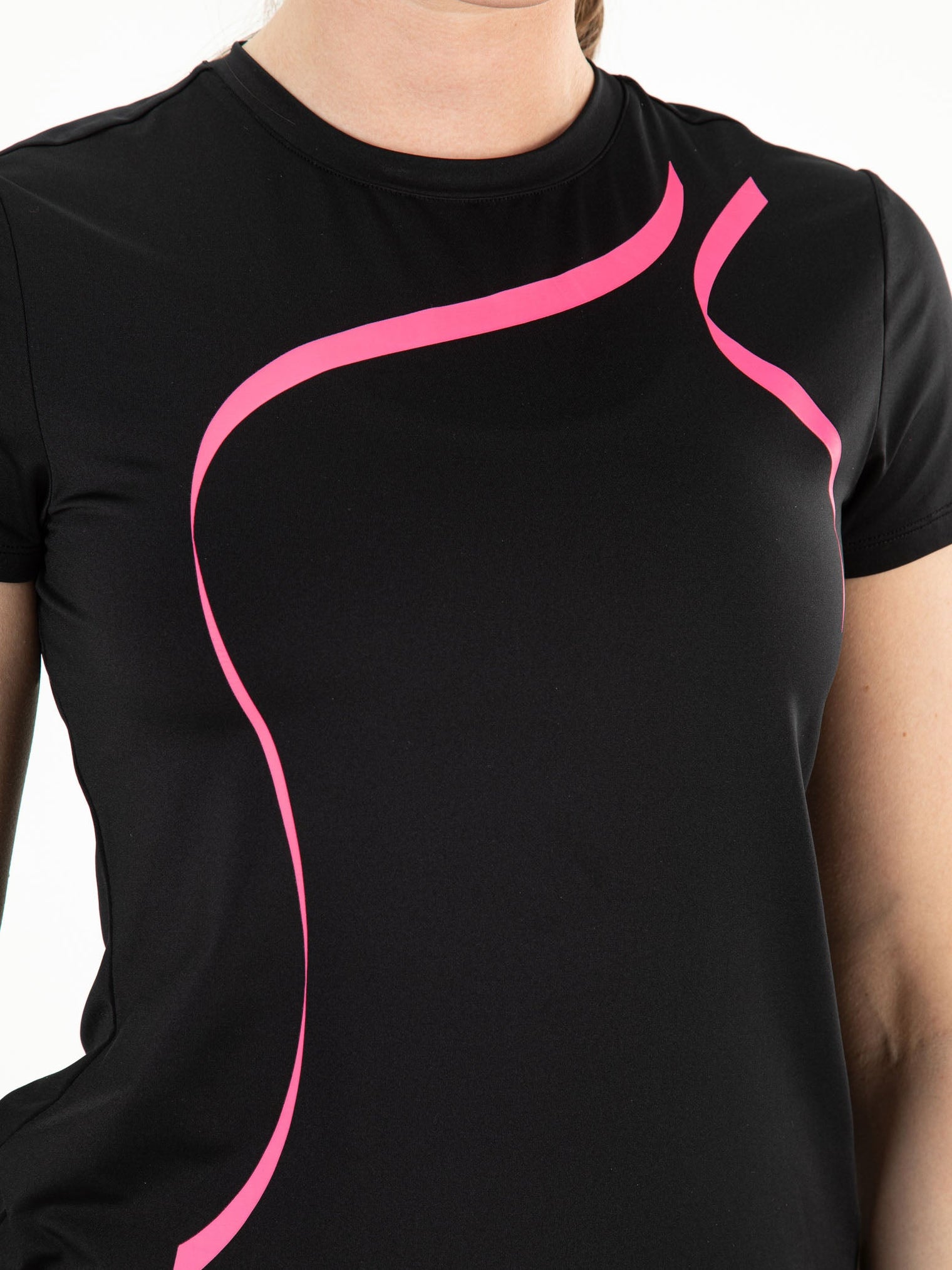 TACEY Black - Lady tee - Fitnesskleding - Zwart