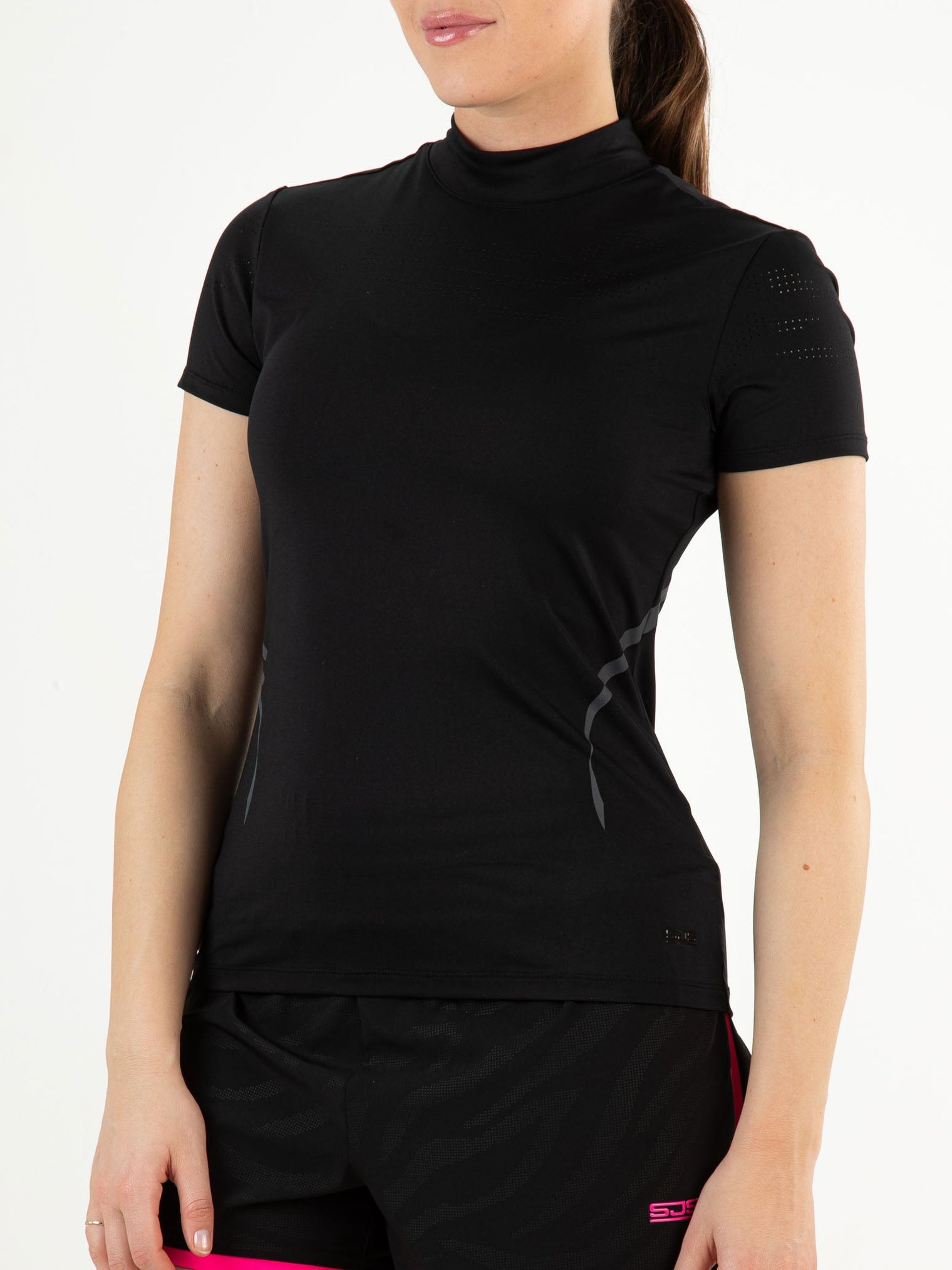 TACEY Black - Lady tee - Fitnesskleding - Zwart