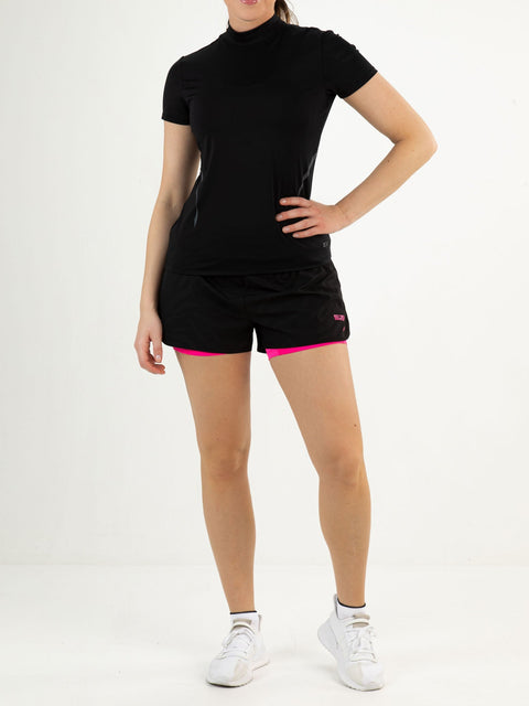 TAHNEE Black - Lady tee - Fitnesskleding - Zwart