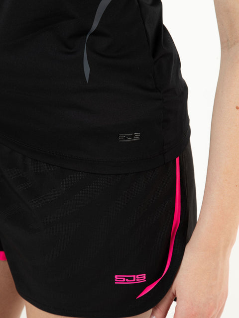 TAHNEE Black - Lady tee - Fitnesskleding - Zwart