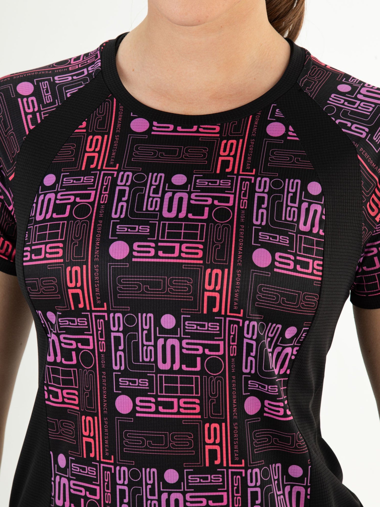 TUESDAY Black - Lady tee - Padelkleding - Zwart