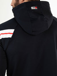 ANGUS Dark Blue - Man Hooded jacket - Tenniskleding - Blauw