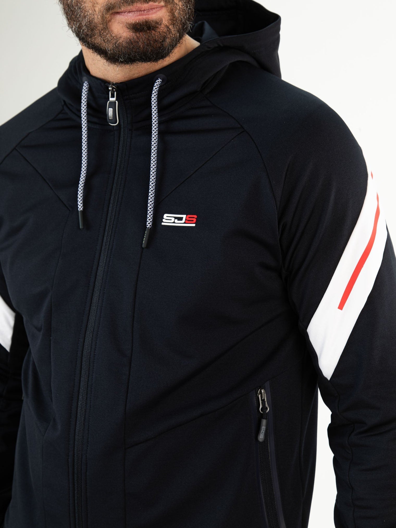 ANGUS Dark Blue - Man Hooded jacket - Tenniskleding - Blauw