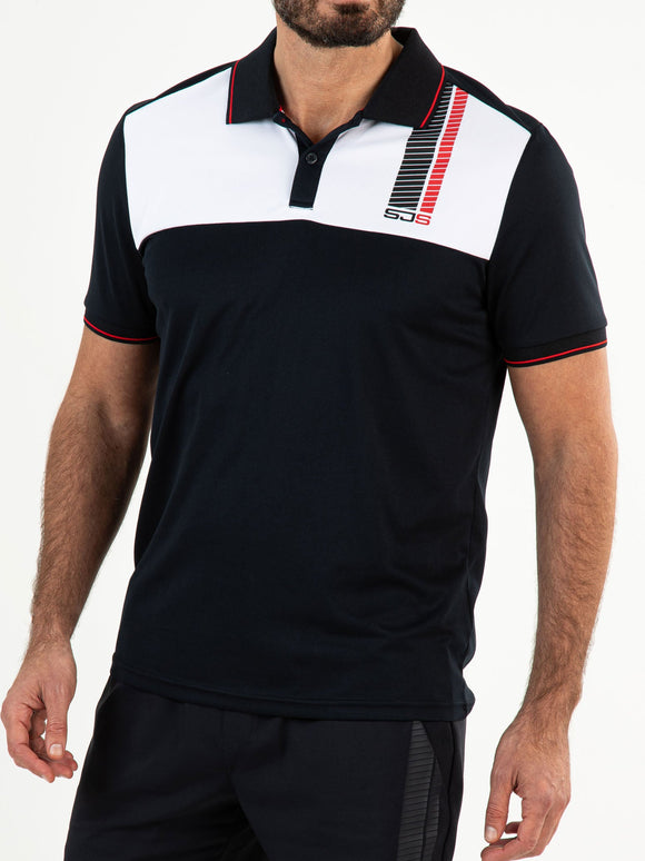 CISCO Dark Blue - Man polo - Tenniskleding - Blauw