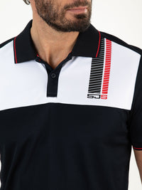 CISCO Dark Blue - Man polo - Tenniskleding - Blauw