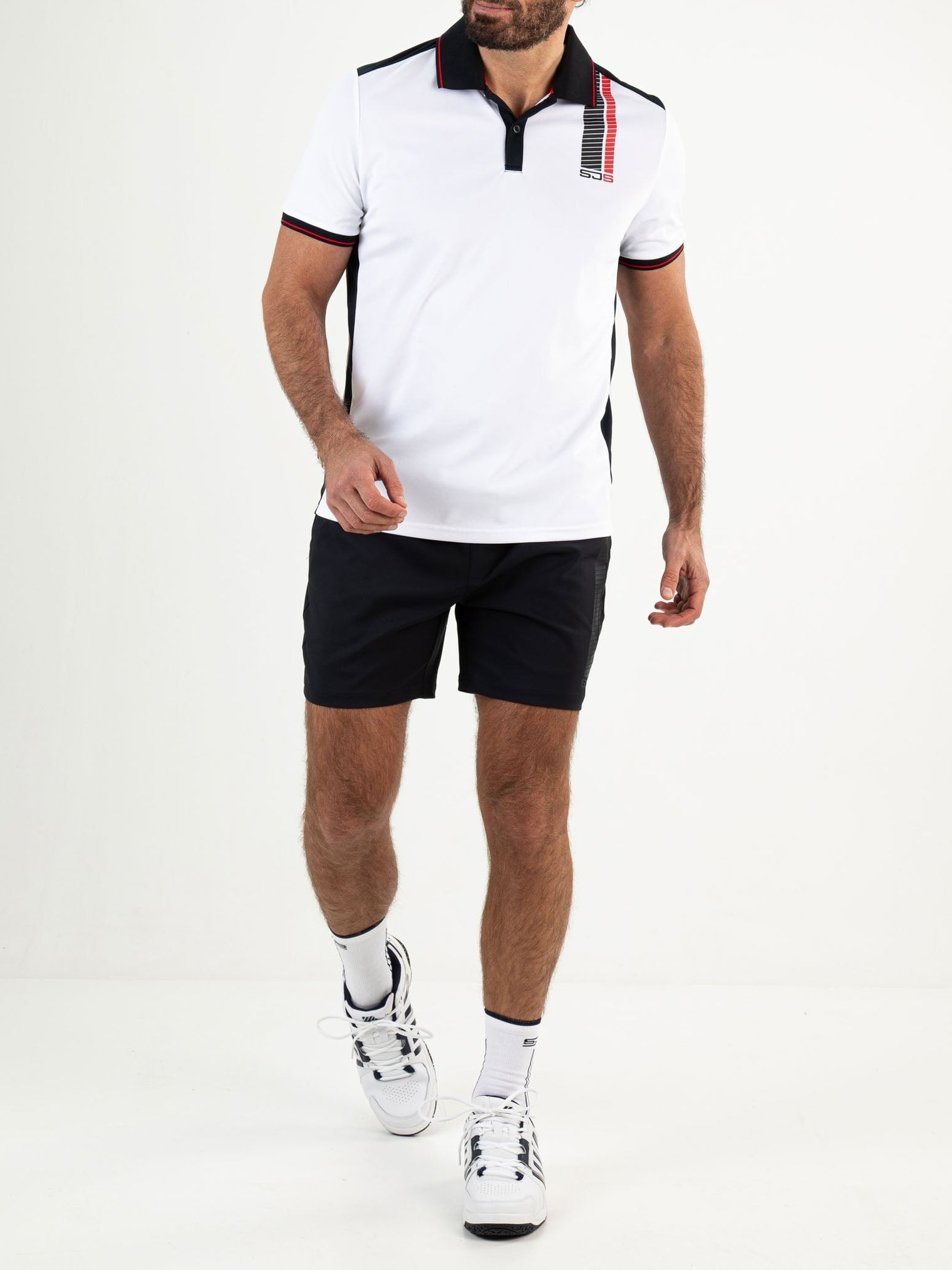 CISCO Real White - Man polo - Tenniskleding - Wit