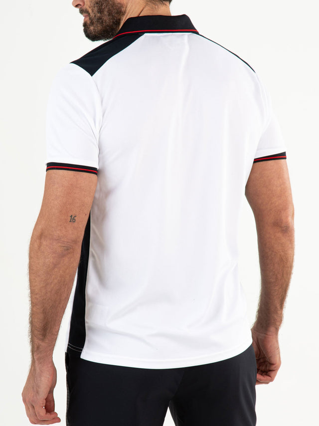 CISCO Real White - Man polo - Tenniskleding - Wit