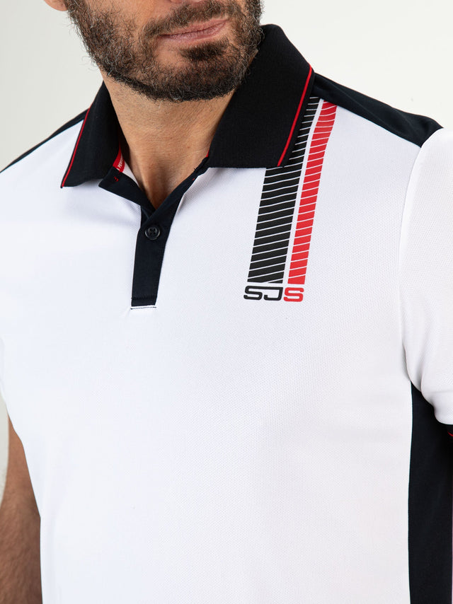 CISCO Real White - Man polo - Tenniskleding - Wit