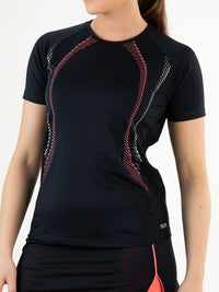 HESTER Dark Blue - Lady Tee - Tenniskleding - Blauw