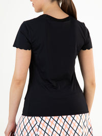 IMKE Dark Blue - Lady tee - Tenniskleding - Blauw