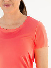 IMKE Flame Coral - Lady tee - Tenniskleding - Roze