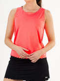 JESS Flame Coral - Lady sleeveless top - Tenniskleding - Roze