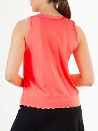 JESS Flame Coral - Lady sleeveless top - Tenniskleding - Roze