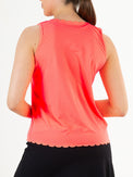JESS Flame Coral - Lady sleeveless top - Tenniskleding - Roze