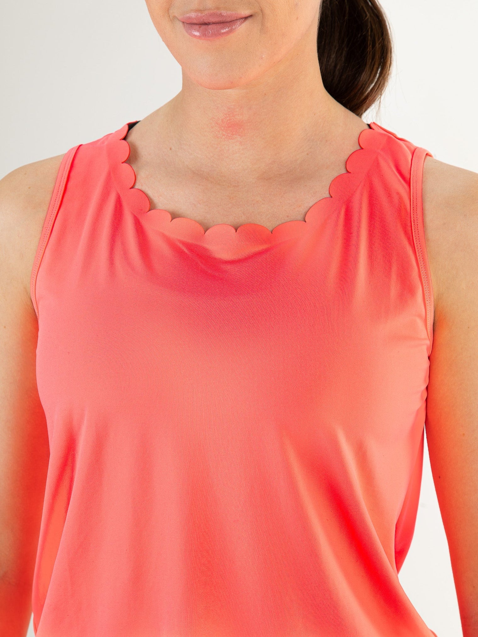 JESS Flame Coral - Lady sleeveless top - Tenniskleding - Roze