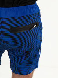 LONAN Blue Neon - Mens short - Padelkleding - Blauw