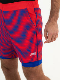 LONAN Formula One - Mens short - Padelkleding - Rood