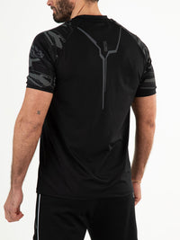 MELBOURNE Black - Man Tee - Fitnesskleding - Zwart