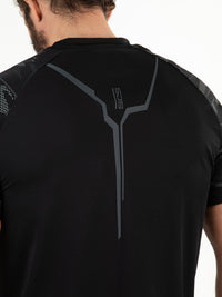 MELBOURNE Black - Man Tee - Fitnesskleding - Zwart