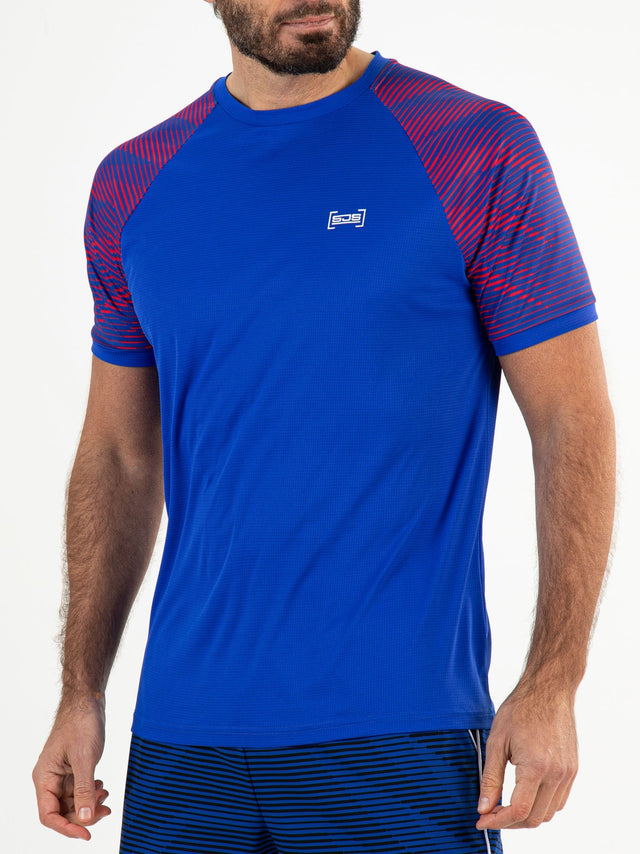 MOSLEY Blue Neon - Mens tee - Padelkleding - Blauw