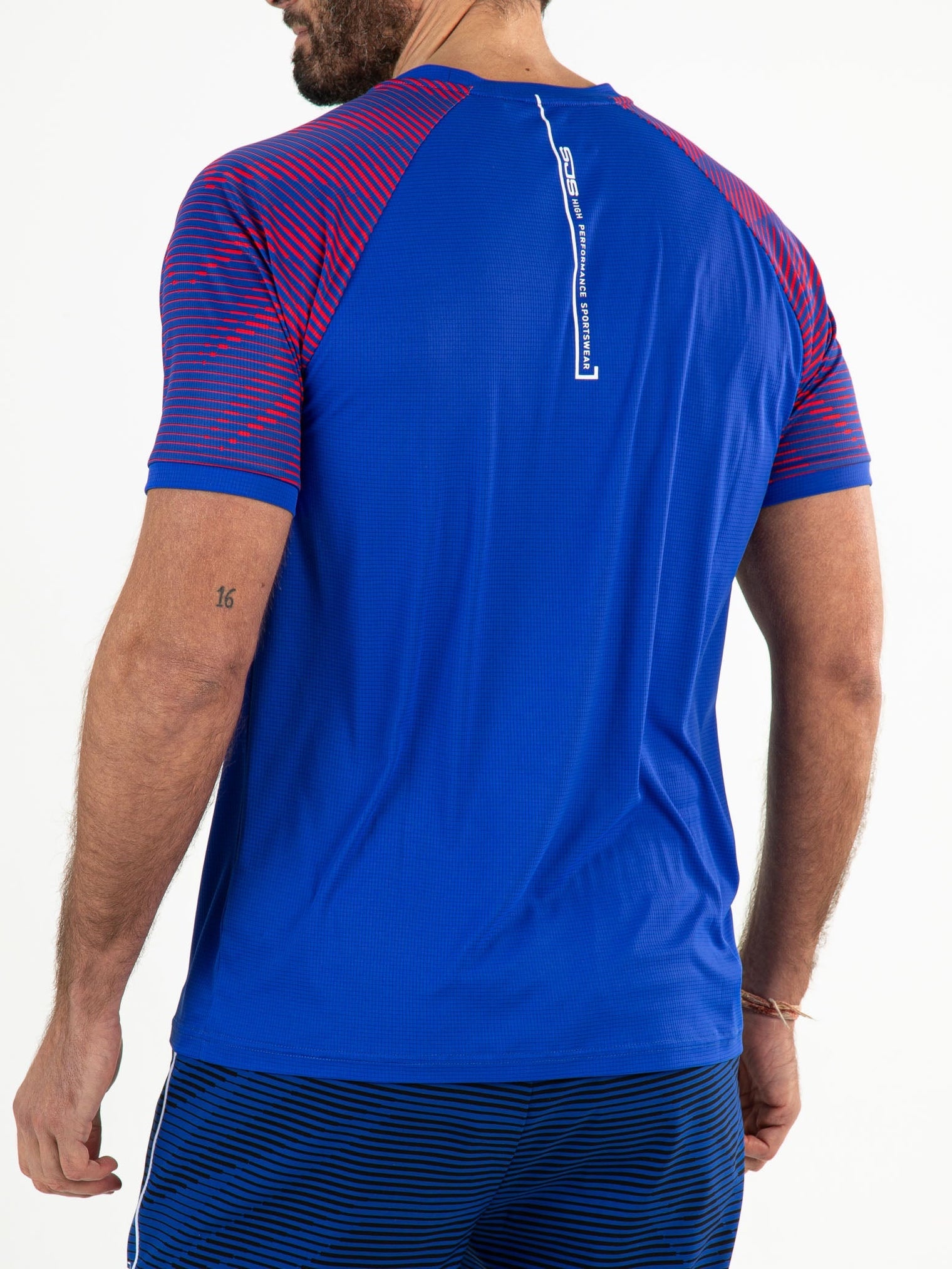 MOSLEY Blue Neon - Mens tee - Padelkleding - Blauw