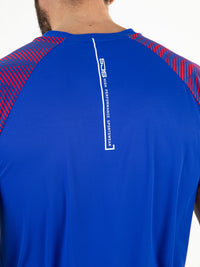MOSLEY Blue Neon - Mens tee - Padelkleding - Blauw