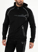 PANTHER Black - Man Hooded jacket - Fitnesskleding - Zwart