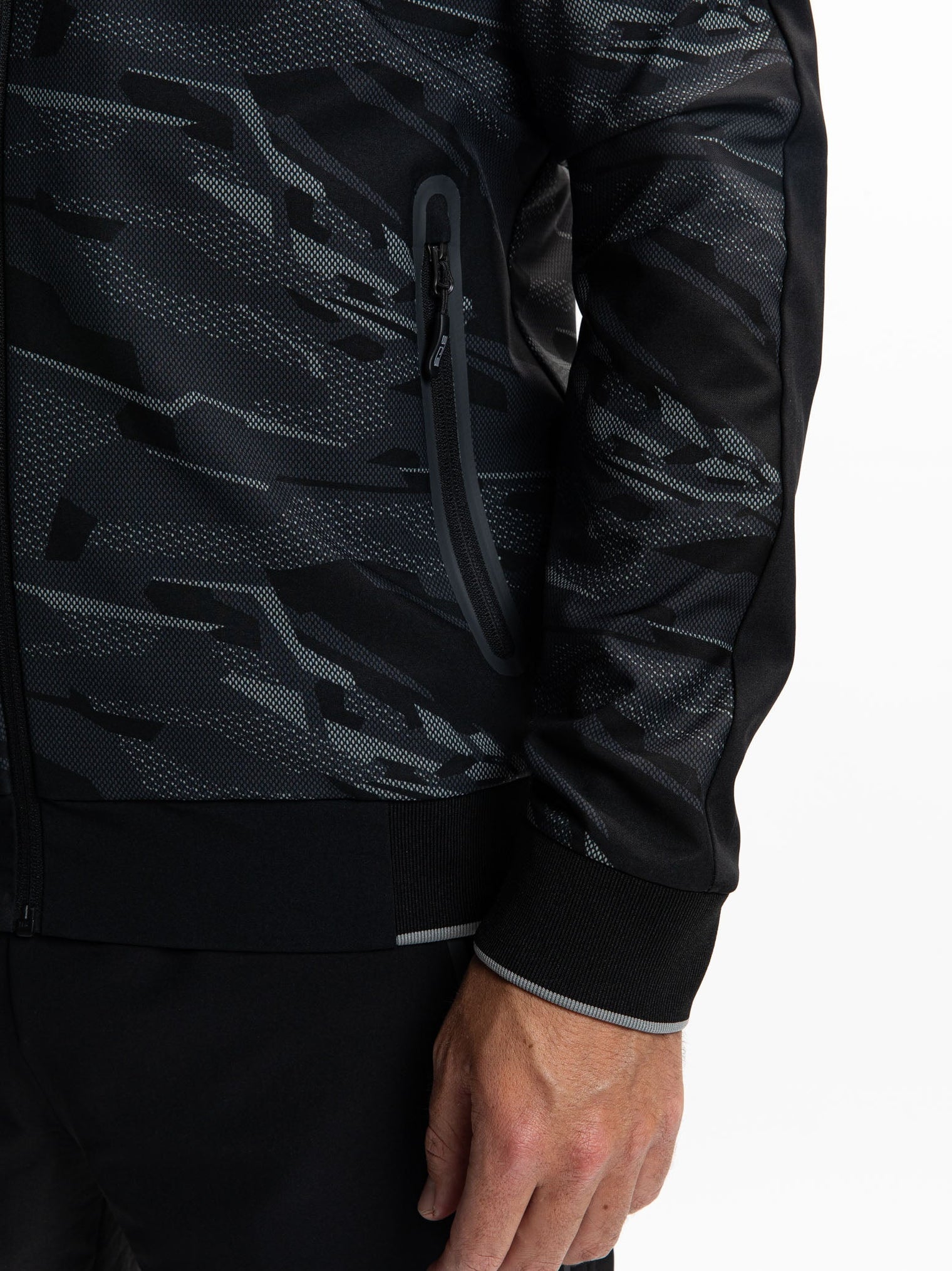PELE Black - Man jacket - Fitnesskleding - Zwart