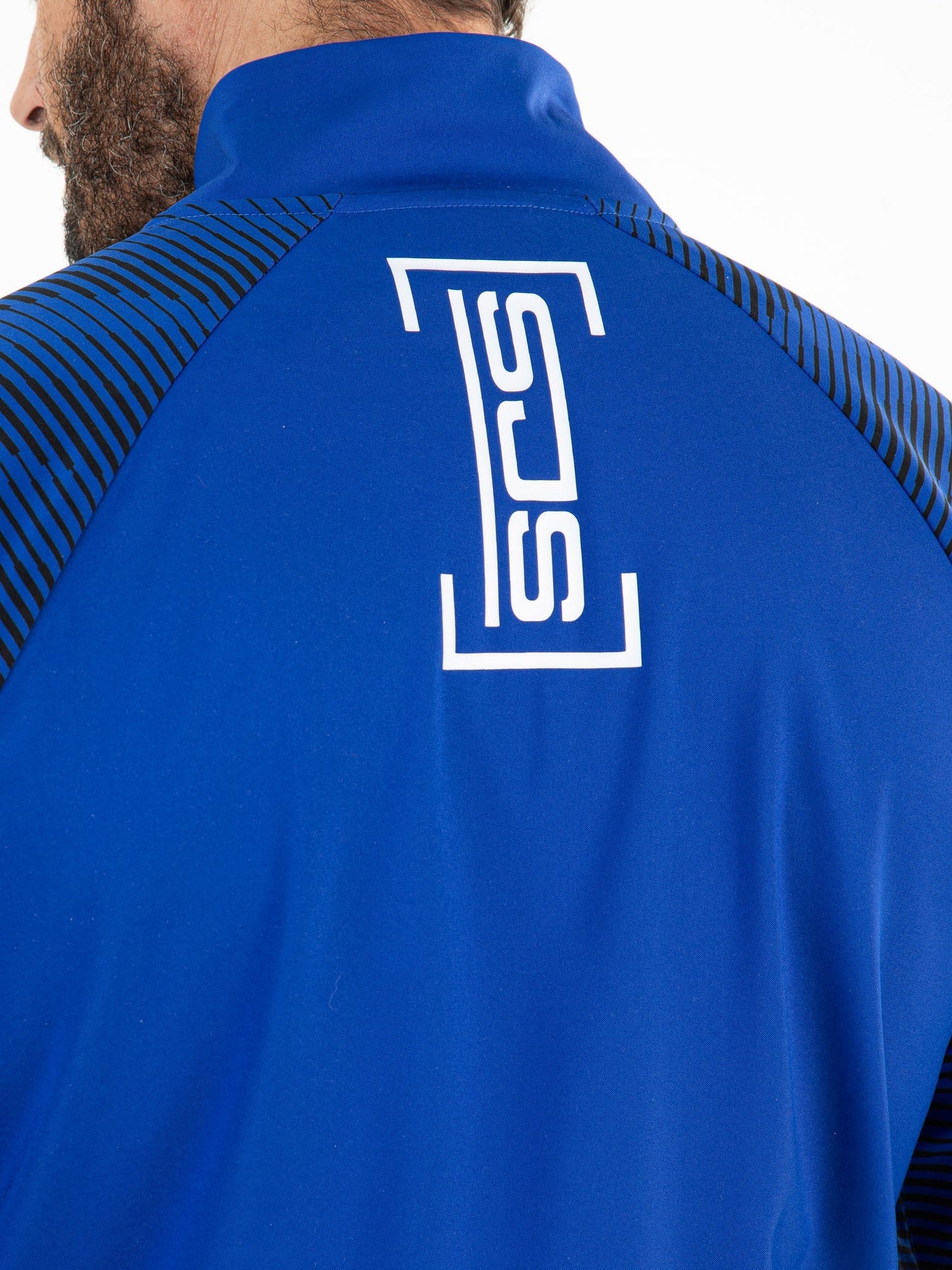 PLUTO Blue Neon - Mens trackjacket - Padelkleding - Blauw