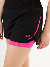 RUMER Black - Lady short - Fitnesskleding - Zwart