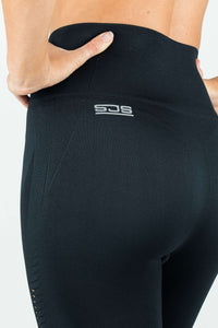 stretch dames legging zwart