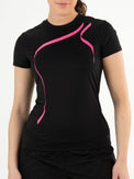 TACEY Black - Lady tee - Fitnesskleding - Zwart