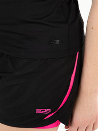 TACEY Black - Lady tee - Fitnesskleding - Zwart