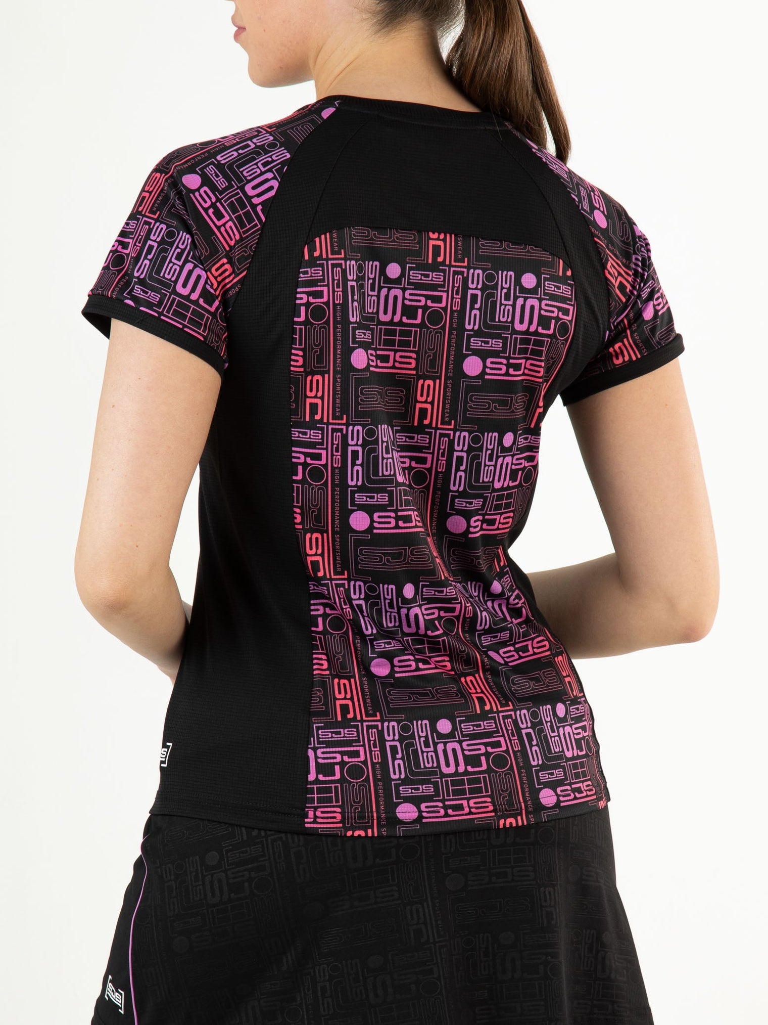 TUESDAY Black - Lady tee - Padelkleding - Zwart