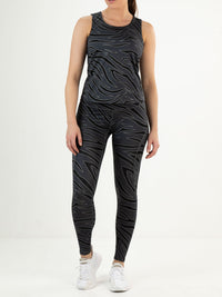 UNICA Black - Lady sleeveless top - Fitnesskleding - Zwart