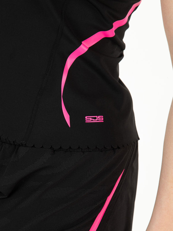 WILLOW Black - Lady singlet - Fitnesskleding - Zwart