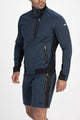 blauw vest mannen zijkant
